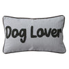 Striped Dog Lover Pillow