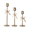 Golden Bow Candlesticks (3 sizes)