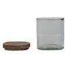 Medium Glass Jar w/Mango Lid