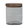 Medium Glass Jar w/Mango Lid