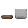 Small Glass Jar w/Mango Lid