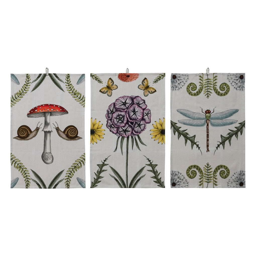 Botanicals and Animals Tea Towels (3 styles)