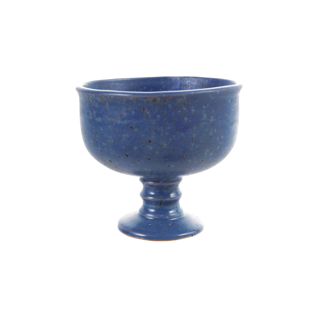 French Blue Pedestal Bowl