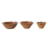 Scalloped Mango Wood Bowl (large)
