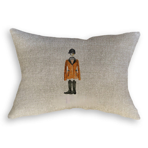 Orange Dressed To Win Linen Pillow