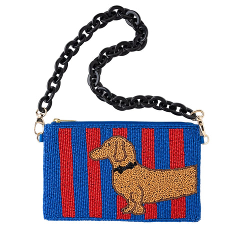 Beaded Dachshund Bag