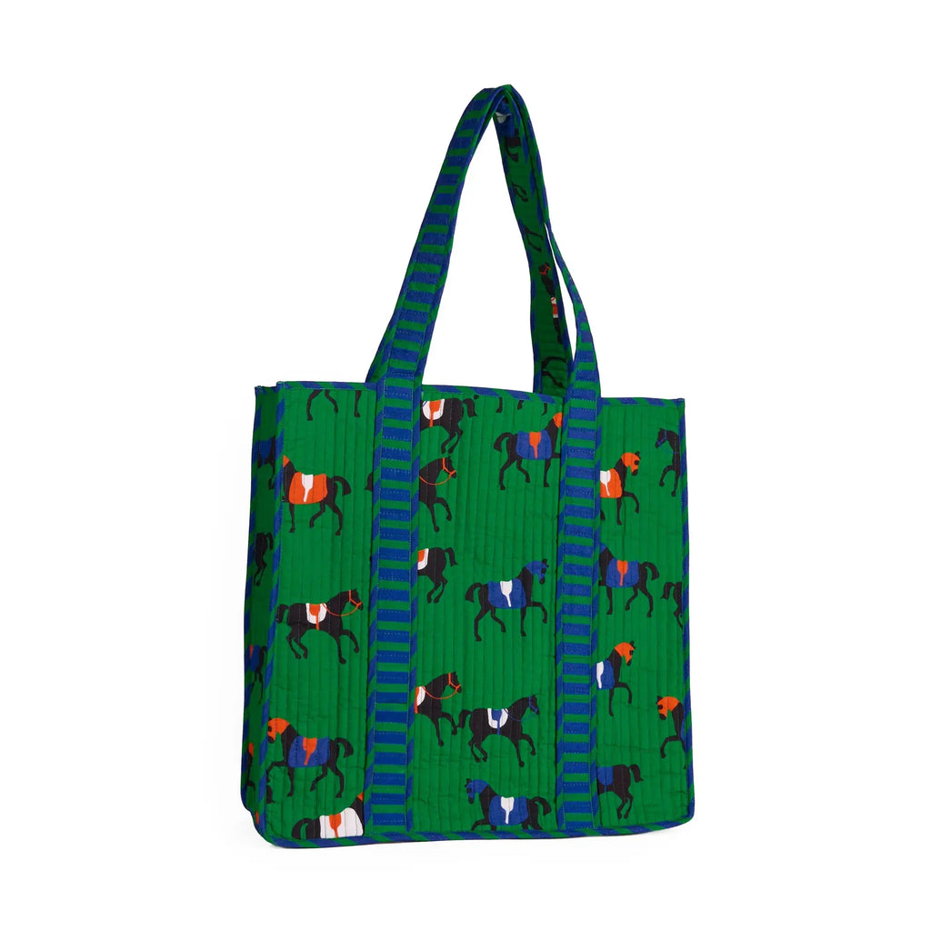 Evie Equestrian Quilted Tote