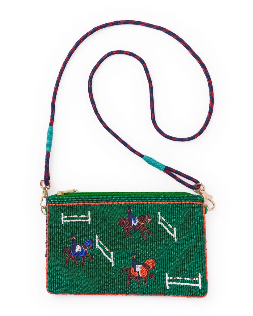 Leila Equestrian Beaded Bag
