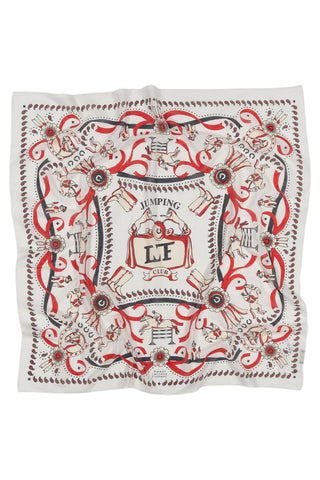 Ivory Jumping Equestrian Scarf