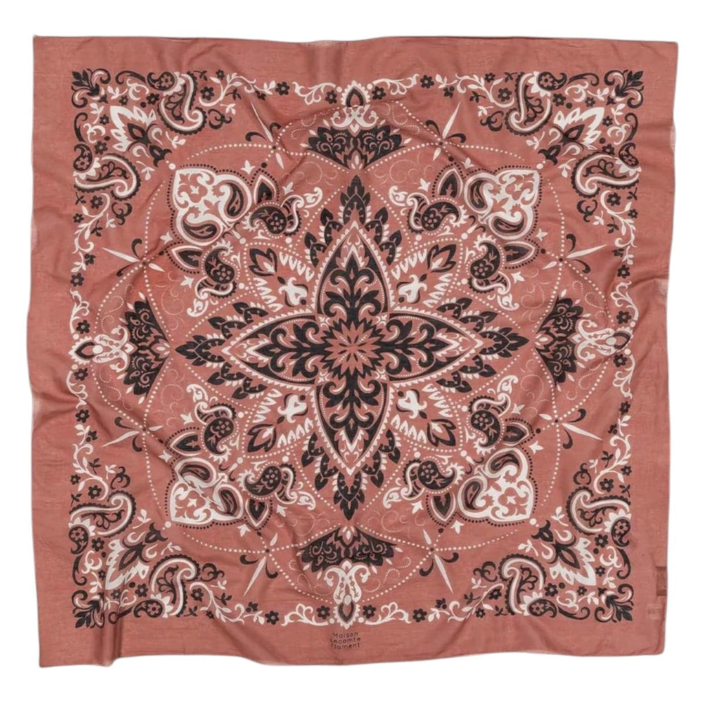 Rouge Cotton Voile Bandana Scarf