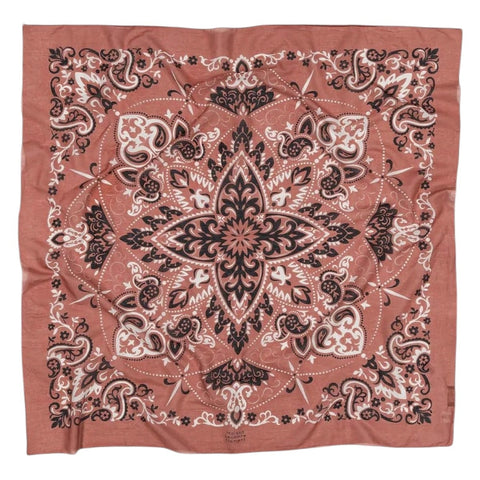 Rouge Cotton Voile Bandana Scarf