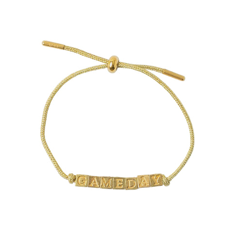 Game Day Goldie Adjustable Bracelet
