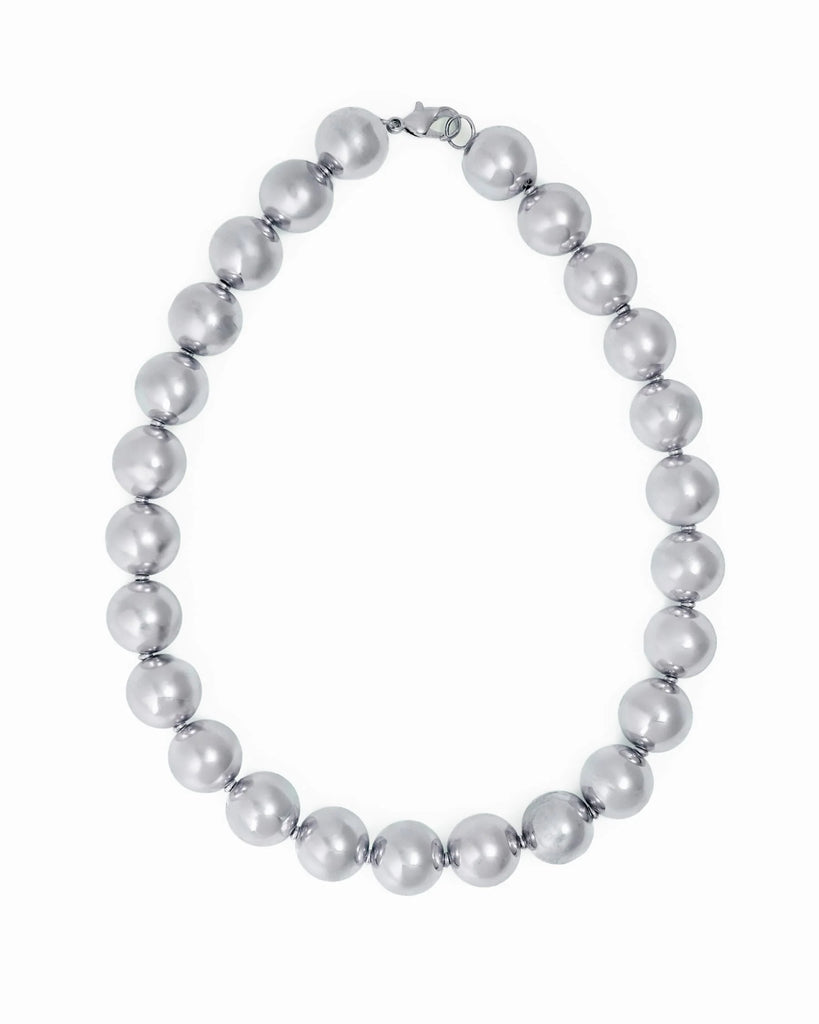 Silver Bead Necklace