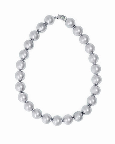 Silver Bead Necklace