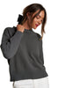 Janet Charcoal Cotton Sweater