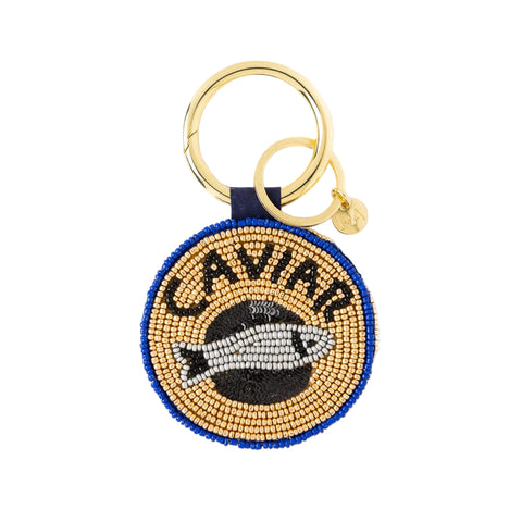 Kelsey Caviar Bag Charm/Key Ring
