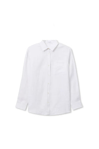 White Linen Button Down