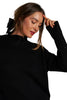 Nova True Black Roll Neck Cashmere Sweater