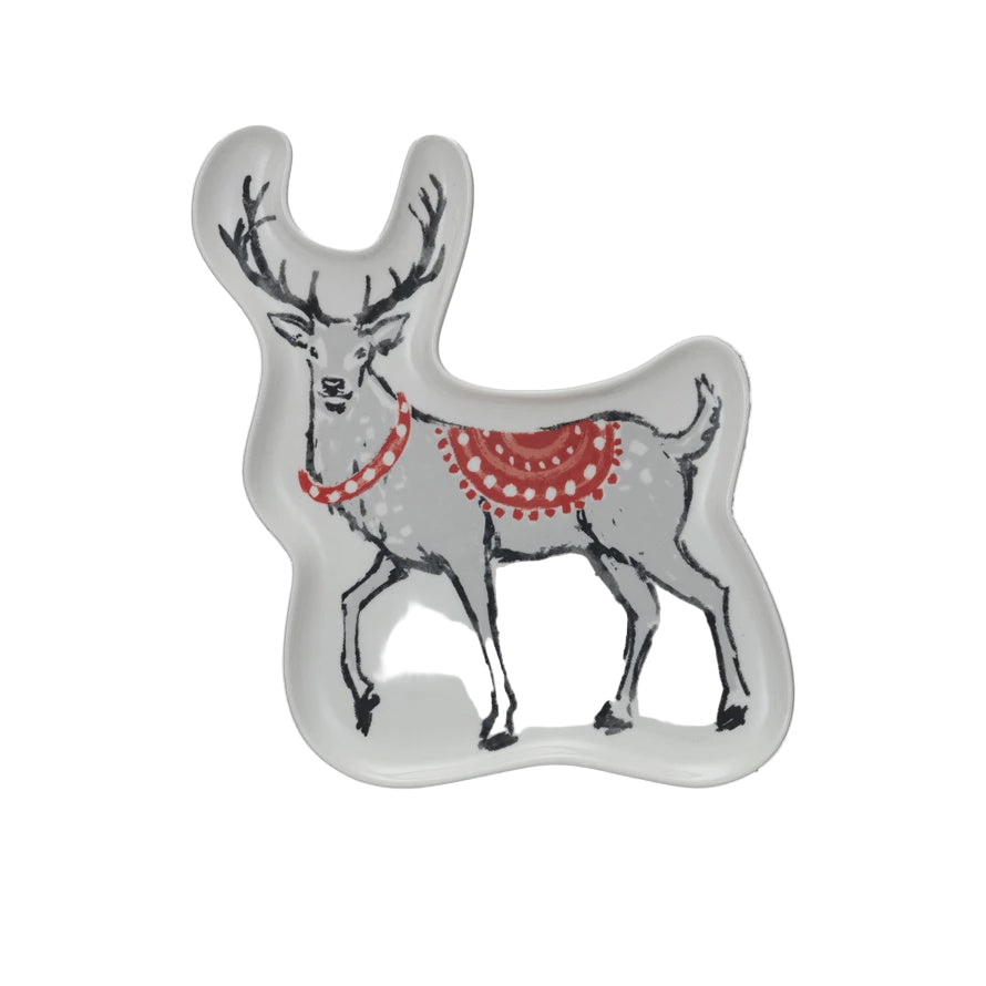 Stoneware Deer Shaped Dish