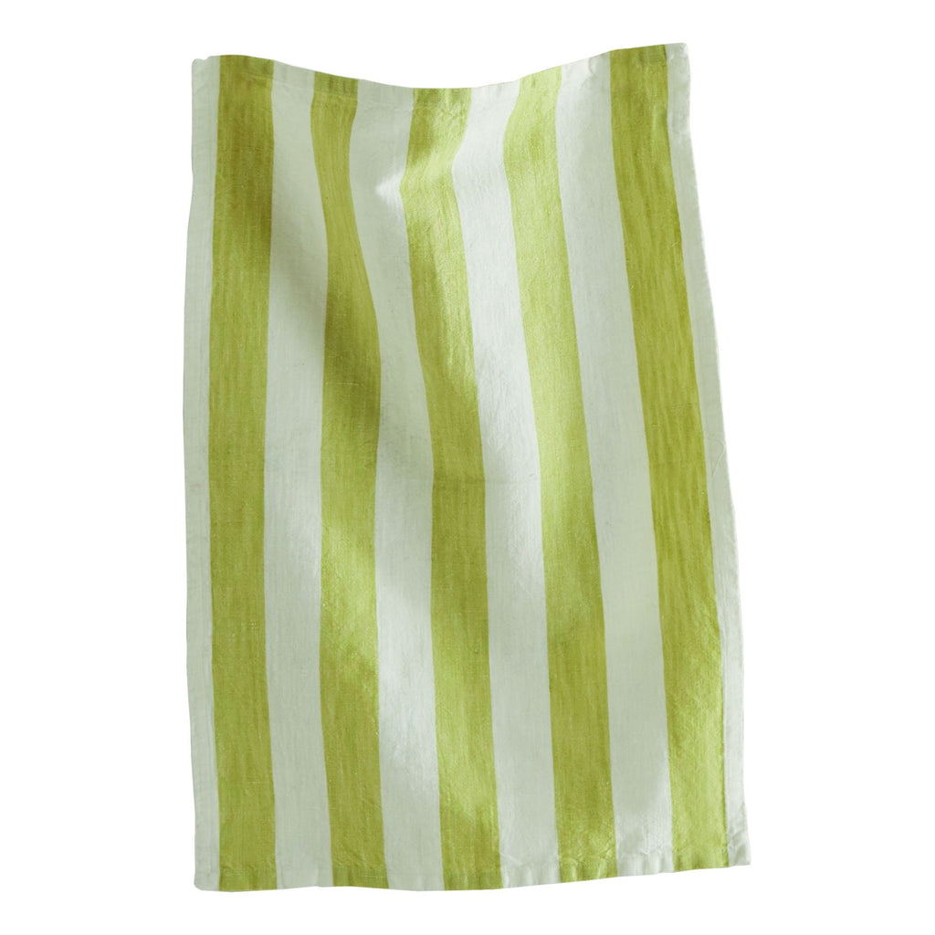 Striped Citron Green Dishtowel
