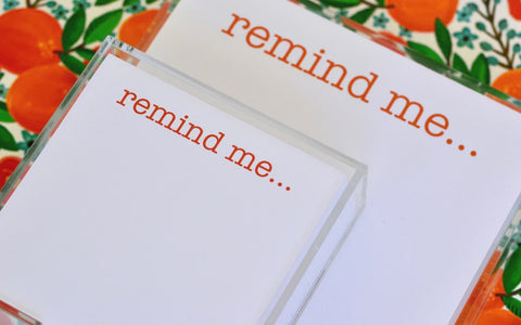 Remind Me Luxury Small Notepad