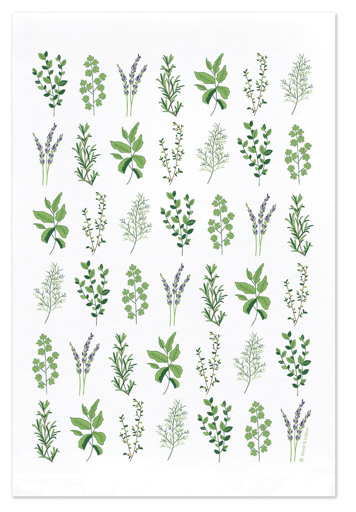 Botanicals & Herbs Bar/Tea Towel