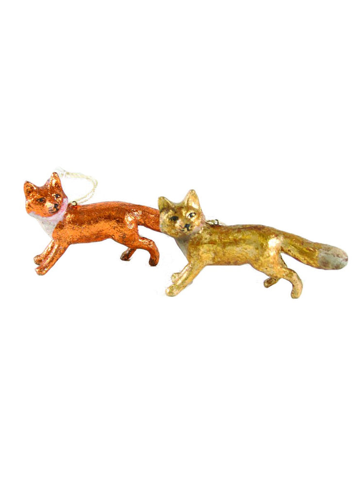 Shimmer Fox Ornaments (2 colors)