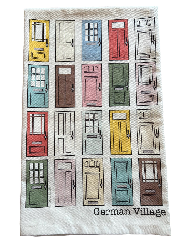 German Village Doors Tea/Bar Towel