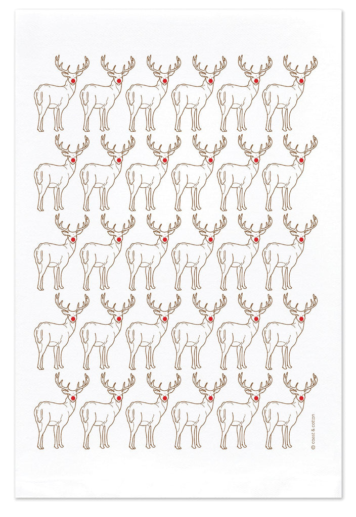 Rudolph The Red Nosed Reindeer Tea/Bar Towel