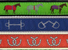 Equestrian Ribbon Key Fob