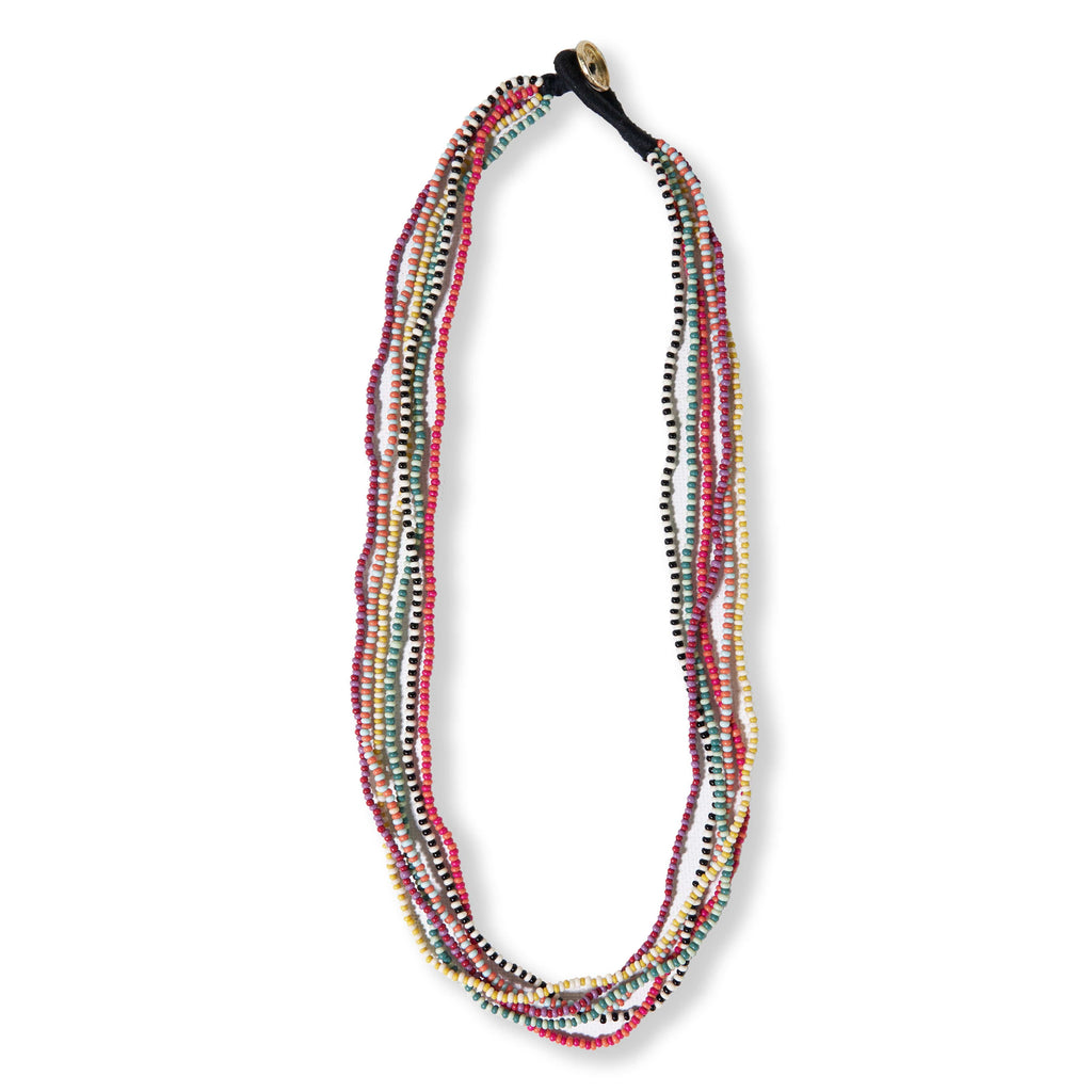 Multicolor Bead Necklace 22”